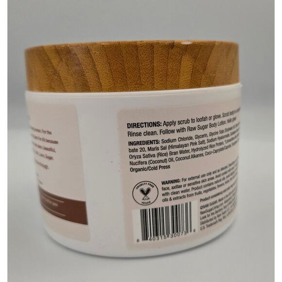 Raw Sugar Daily Micro Scrub Salt Polish Santal and Caffeine 15 oz - Picture 4 of 10